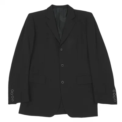 【SALE】ジャンポールゴルチエ オムJean Paul GAULTIER HOMME ウールギャバリングボタンジャケット 黒