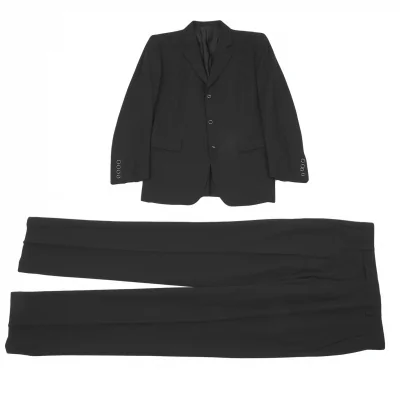 ジャンポールゴルチエ オムJean Paul GAULTIER HOMME ウールギャバセットアップスーツ 黒