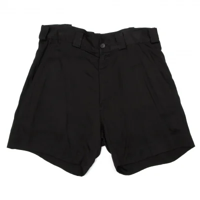 【SALE】ワイズY's レーヨンショートパンツ 黒