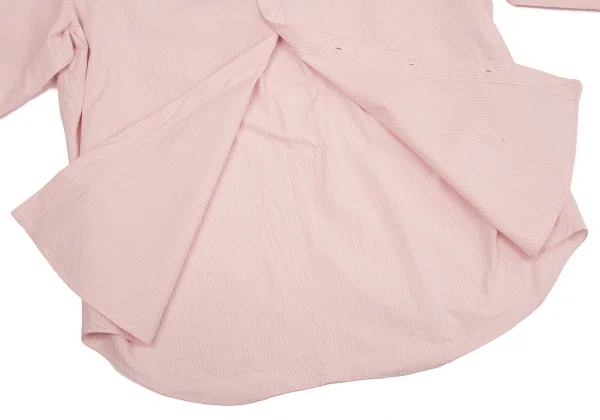 SALE】パパスPapas ストライプ長袖シャツ ピンクLL (K-42163)