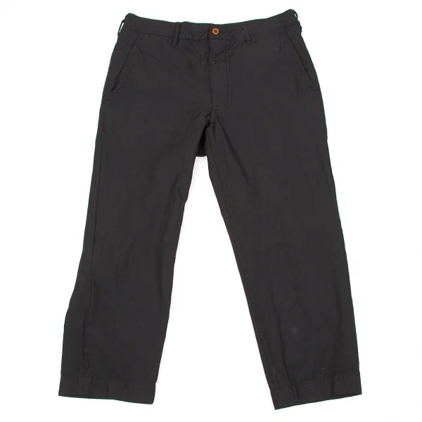 コムデギャルソン オムプリュスCOMME des GARCONS HOMME PLUS 製品染めポリ縮クロップドパンツ