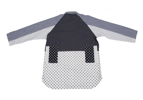 GANRYU Dot Print SwitchingLong Sleeves Shirt K-42342_010