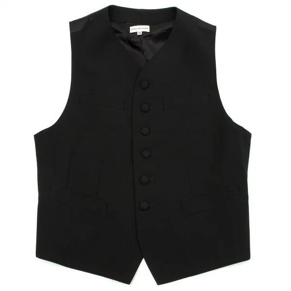 【希少】ドリスヴァンノッテン ウールベスト ブラック 48 ドリスヴァンノッテンDRIES VAN NOTEN デザインウールベスト 黒48 (K
