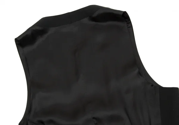 ドリスヴァンノッテンDRIES VAN NOTEN デザインウールベスト 黒48 (K