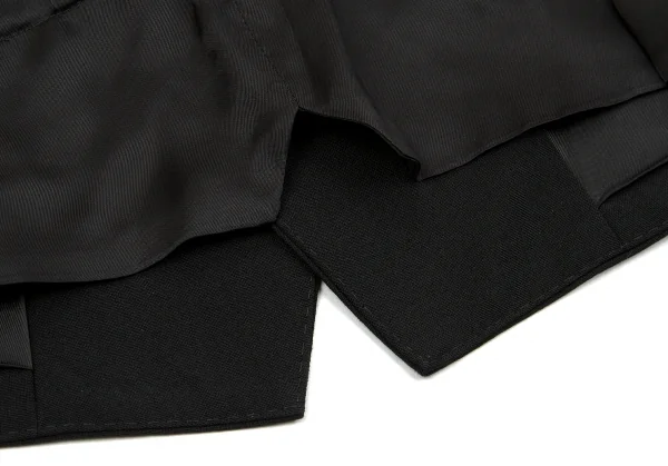 ドリスヴァンノッテンDRIES VAN NOTEN デザインウールベスト 黒48 (K