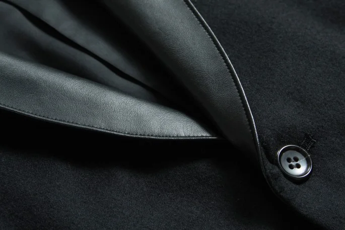 tricot COMME des GARCONS Fake leather jacket(K-3076) K-3076_005