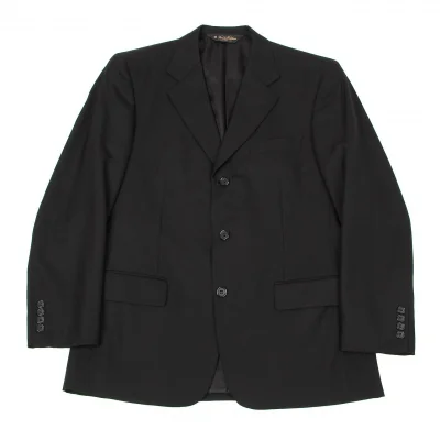 ブルックスブラザーズBrooks Brothers ウールノッチドラペル3Bジャケット 黒