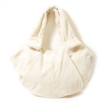 【最終値下げ】アニエスベーagnes b. VOYAGE フェイクファートートバッグ クリーム