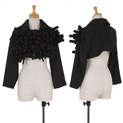 コムデギャルソンCOMME des GARCONS 装飾ショートボレロジャケット