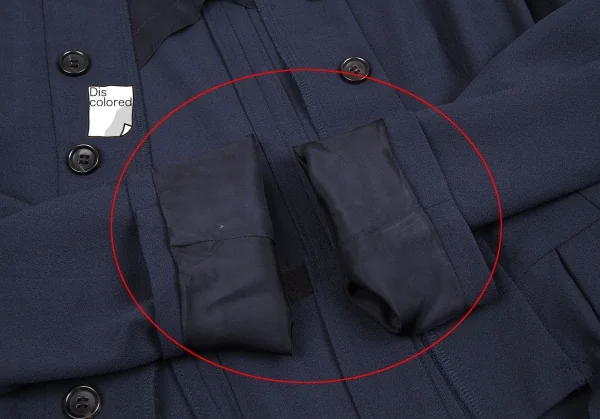 コムコム コムデギャルソンCOMME des GARCONS ポリ丸襟ナポレオン