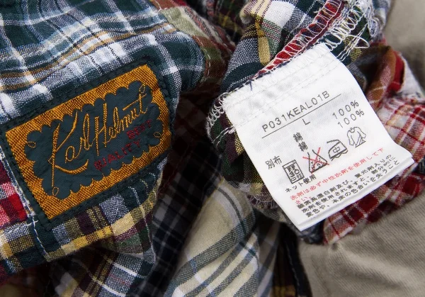 Karl Helmut Cotton patchwork design pants K-43596_011