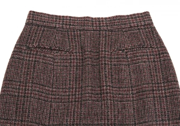 Jean Paul Gaultier レッドブラックチェックミニスカート42 Jean Paul Gaultier チェック ミニスカート | レッド | FARFETCH JP