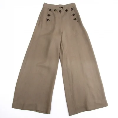 ジャンポールゴルチエ クラシックJean Paul GAULTIER CLASSIQUE アセテート混セーラーパンツ グレージュ