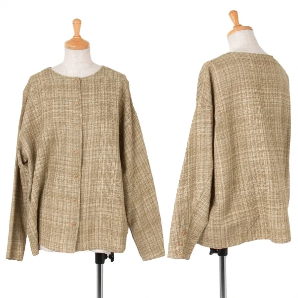 (FINAL PRICE) JURGEN LEHL Textured Jacket Beige M K-43832_001