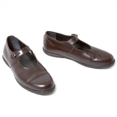 【SALE】コムコム コムデギャルソンCOMME des GARCONS×SPINGLE MOVE レザーフラットシューズ