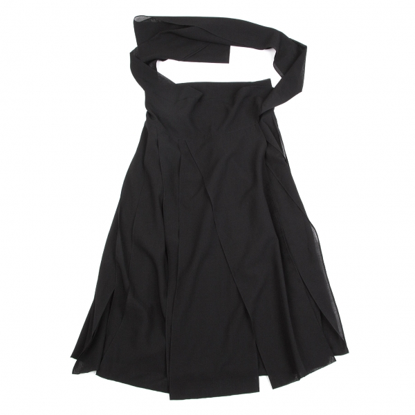 イッセイミヤケISSEY MIYAKE ポリプリーツスカート 黒S | DC