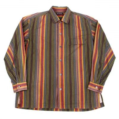 【SALE】イッセイミヤケ メンISSEY MIYAKE MEN コットンストライプシャツ