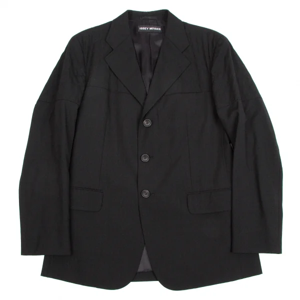 【SALE】イッセイミヤケ メンISSEY MIYAKE MEN ウールキルティング切替3Bジャケット