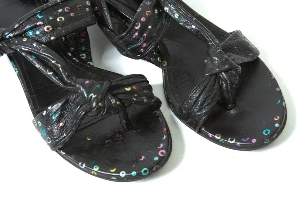 TSUMORI CHISATO Dot print leather sandals K-44239_005