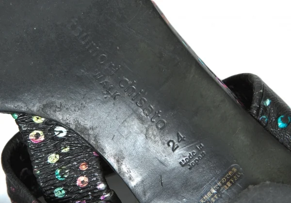 TSUMORI CHISATO Dot print leather sandals K-44239_009