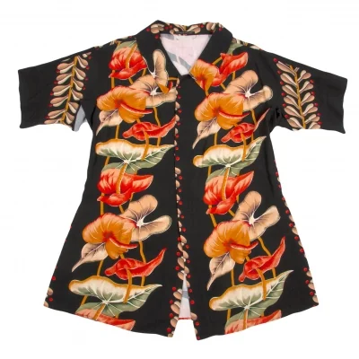 【SALE】ヨウジヤマモト プールオムYohji Yamamoto POUR HOMME着物スリーブ花柄レーヨンシャツ