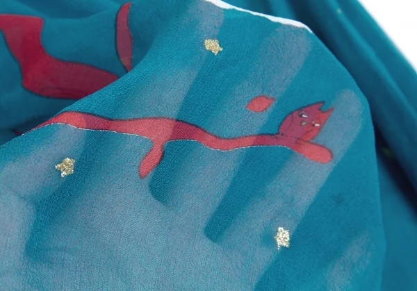 最終値下げ】ツモリチサトTSUMORI CHISATO 風景プリントシルク