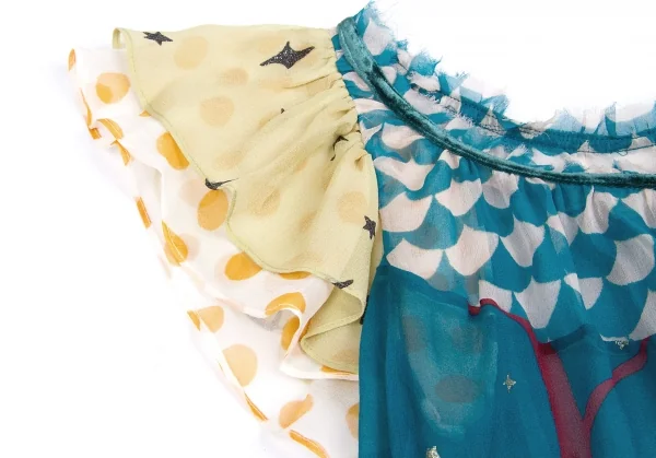 最終値下げ】ツモリチサトTSUMORI CHISATO 風景プリントシルク
