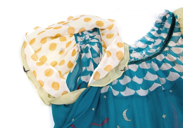 最終値下げ】ツモリチサトTSUMORI CHISATO 風景プリントシルク