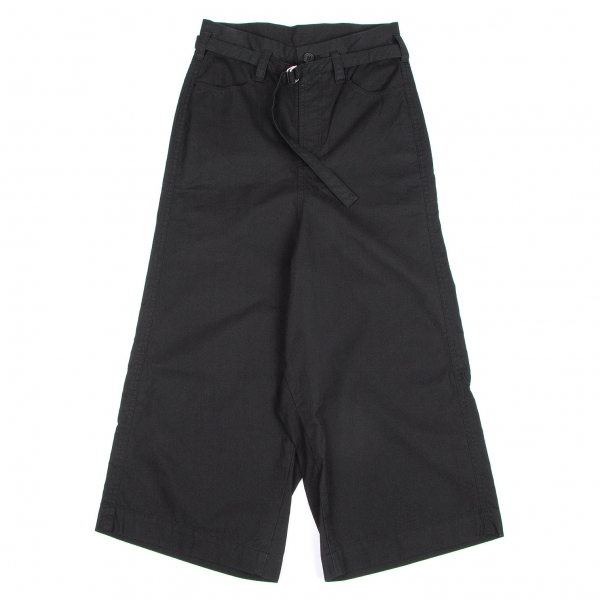 【再入荷】 SALE】ワイズY's 共布ベルト付きコットンワイドサルエルパンツ パンツ