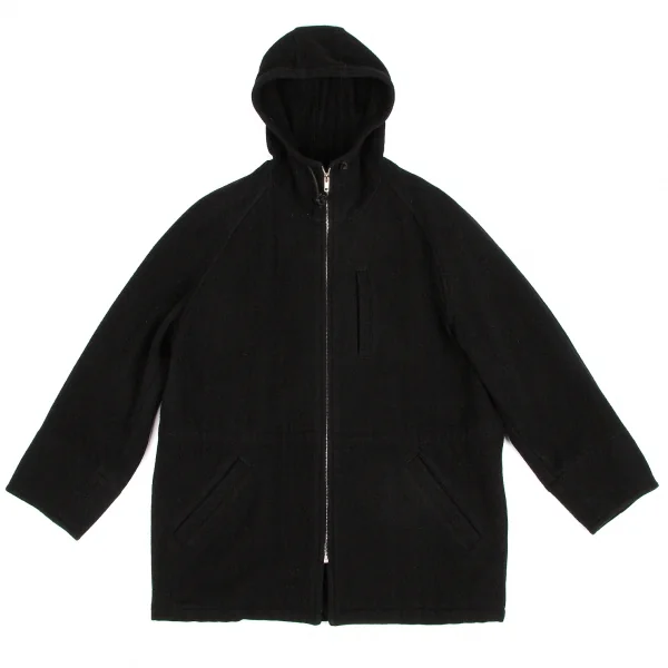 コムデギャルソン オムCOMME des GARCONS HOMME ウールフードジップコート