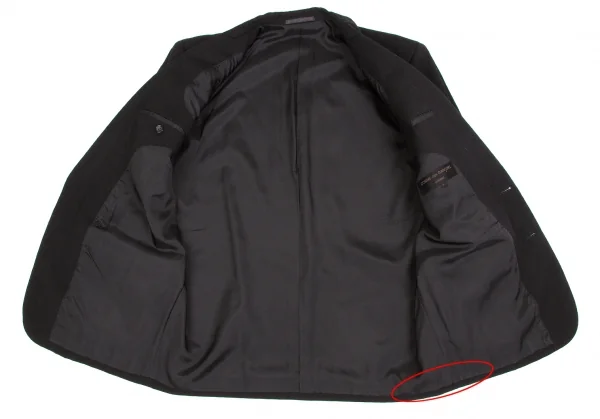 COMME des GARCONS HOMME Wool tailored jacket Black S (K-44494)