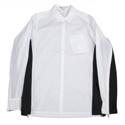 ワイスリーY-3 サイド切替ジップデザインシャツ