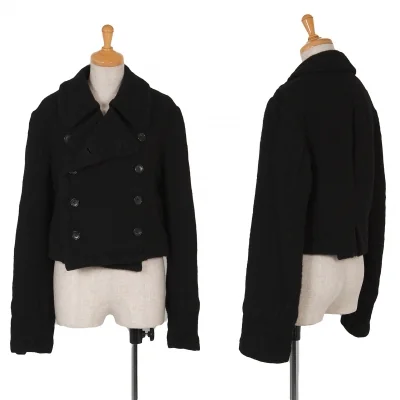 【最終値下げ】コムデギャルソンCOMME des GARCONS ウール縮絨ショートピーコート