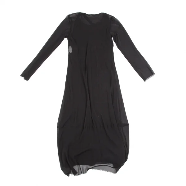 COMME des GARCONS Chiffon Layered Dress Black S (K-44785)