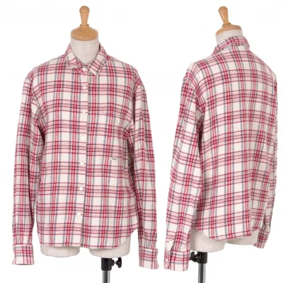【SALE】マドモアゼルノンノンMademoiselle NON NON コットンチェックネルシャツ