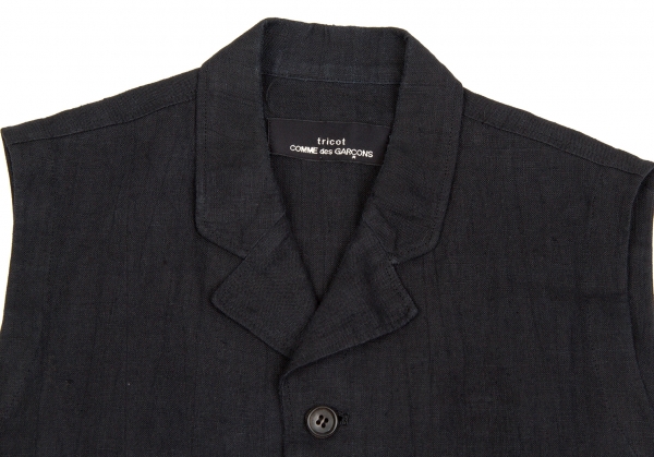 【メーカー再生品】 COMME コムデギャルソンtricot トリコ des リネンベスト GARCONS トップス