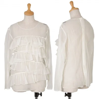 【SALE】トリコ コムデギャルソンtricot COMME des GARCONS シースルーティアードシャツ