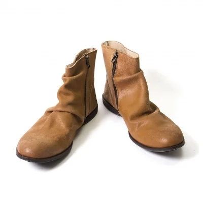 【SALE】グラムglamb タック加工スウェードブーツ