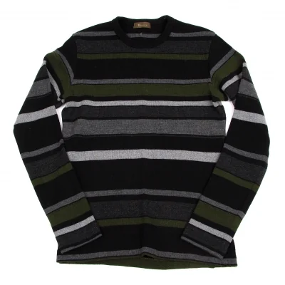 【最終値下げ】ワイズフォーメンY's for men マルチボーダーニットセーター