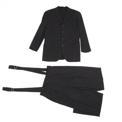 ジャンポールゴルチエ オムJean Paul GAULTIER HOMME ウールドットストライプセットアップスーツ