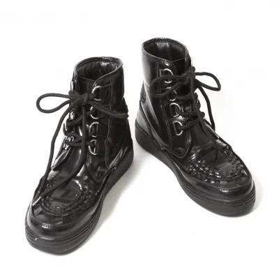 【SALE】リミフゥLIMI feu ガラスレザーブーツ