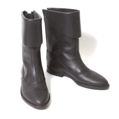 【SALE】コムデギャルソンCOMME des GARCONS バックジップレザーミドルブーツ