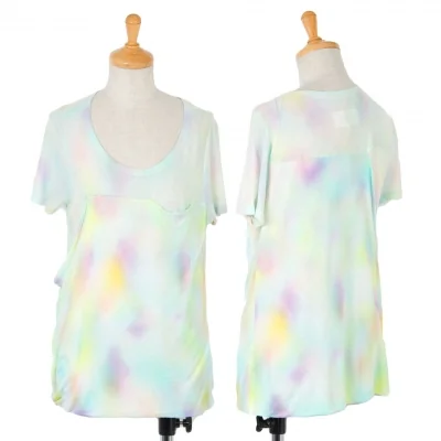 【SALE】エムエム6 メゾン マルタンマルジェラ6 Maison Martin Margiela カラフルグラデプリント変形Tシャツ