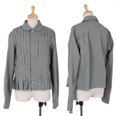 コムコム コムデギャルソンCOMME des GARCONS ポリプリーツブラウス
