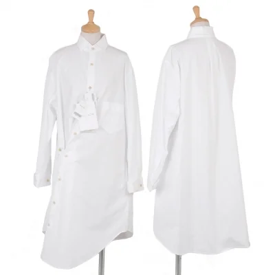 ヨウジヤマモト ファムYohji Yamamoto FEMME ロングコットンシャツ