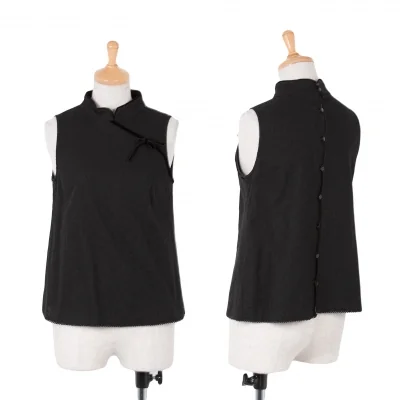 【SALE】ケイタマルヤマKEITA MARUYAMA リボンテープハイネックトップス 黒