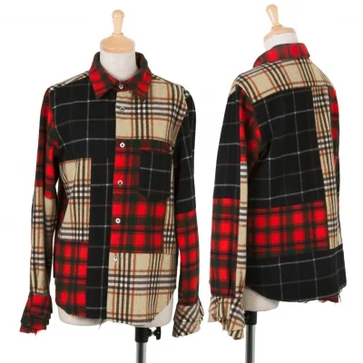 トリコ コムデギャルソンtricot COMME des GARCONSクレイジーパターンチェックシャツ