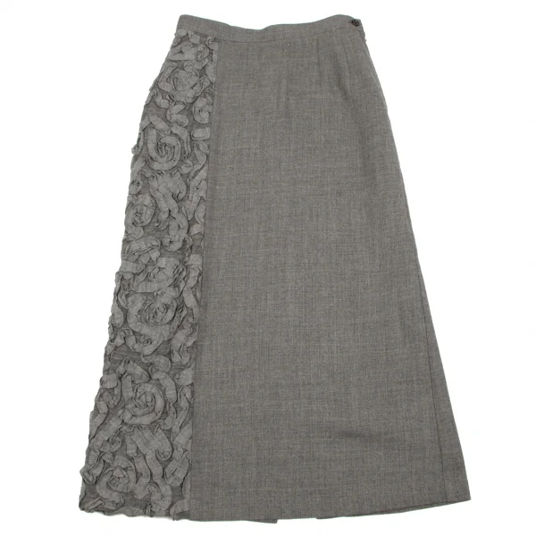 (SALE) tricot COMME des GARCONS Wool Design Skirt K-46629_002