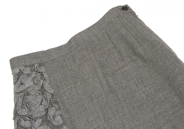 (SALE) tricot COMME des GARCONS Wool Design Skirt K-46629_003