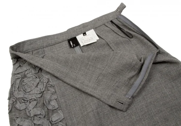 (SALE) tricot COMME des GARCONS Wool Design Skirt K-46629_005